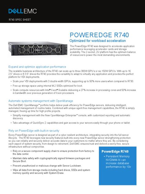 r740 spec sheet.